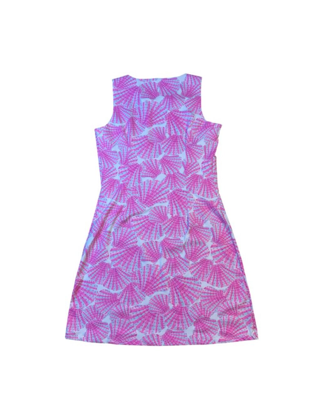 Mahi Gold Women’s Ryder Dress Small Pink White Seashell Coastal Nautical - Picture 2 of 8